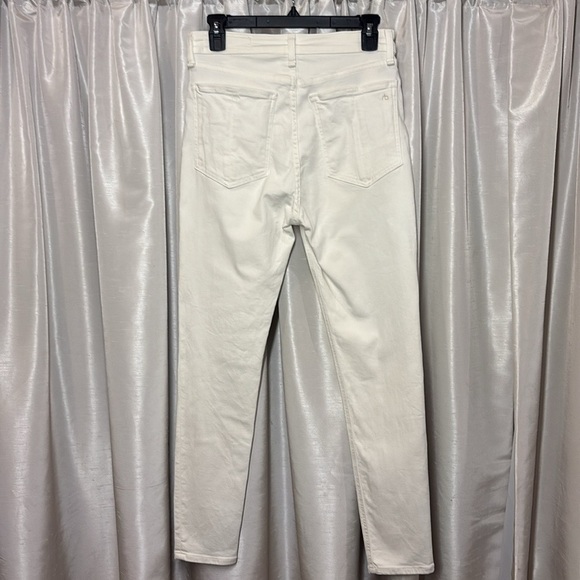 Rag & Bone white jeans, high rise ankle skinny, size 28, stretchy, made in USA! - Picture 7 of 12